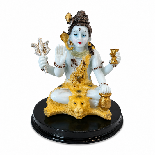 Lord Shiva Resin Idol 10cm Mahadev Statue Pooja Home Temple Decor Gift Figurine