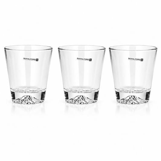3 x Clear Glass Tumblers 290ml Drinking Glasses Water Juice Whisky Cocktail Cups