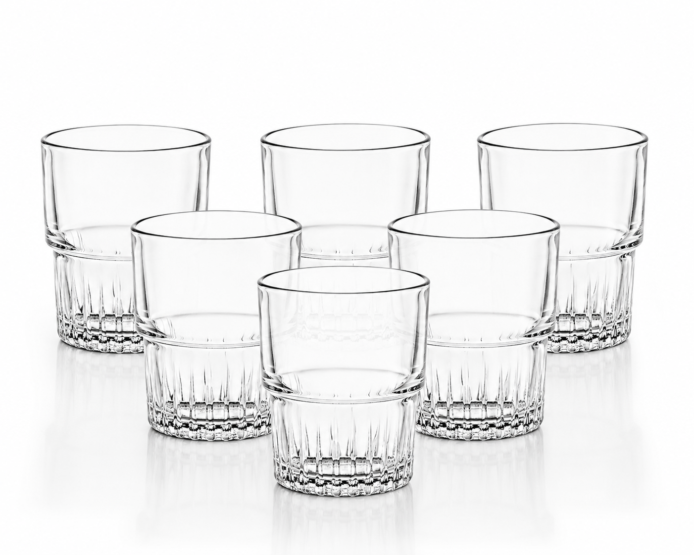 6 x Duralex Empilable Glass Tumblers 20cl/6¾oz Water Juice Drink Stackable Glass