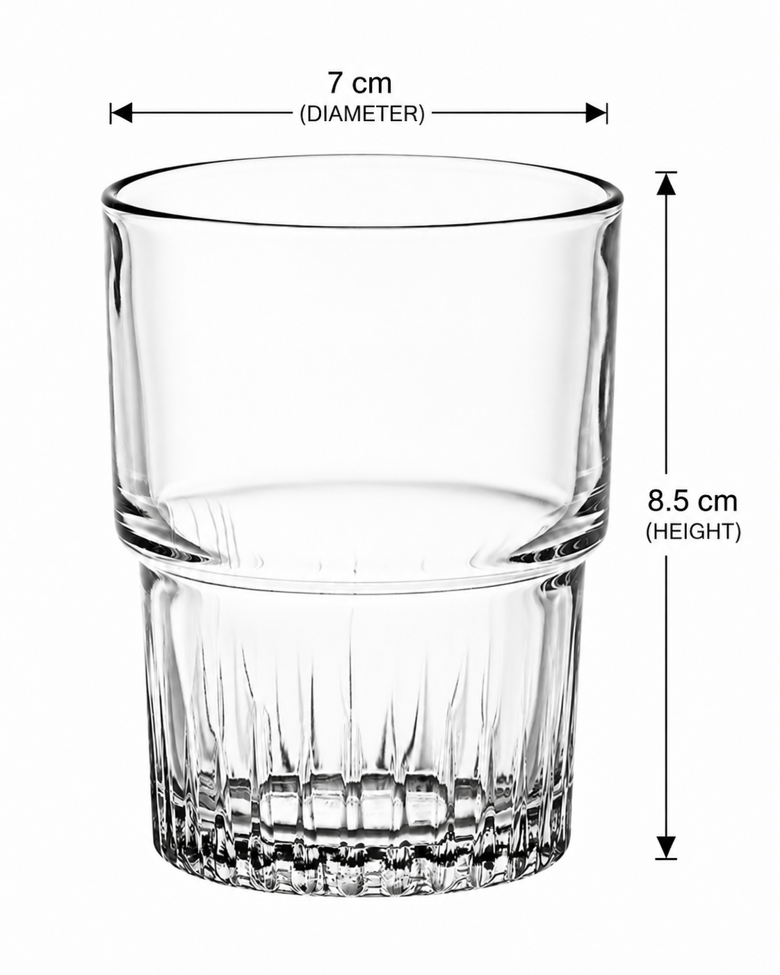 6 x Duralex Empilable Glass Tumblers 20cl/6¾oz Water Juice Drink Stackable Glass