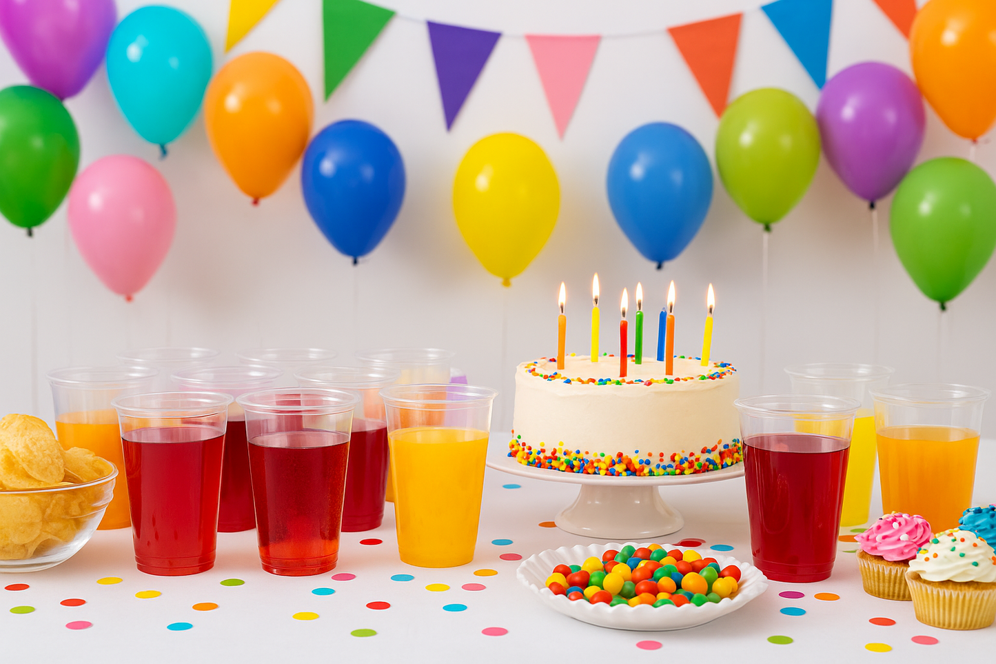 12 x Clear Plastic Pint Tumblers 560ml Reusable Shatterproof Cups for Parties