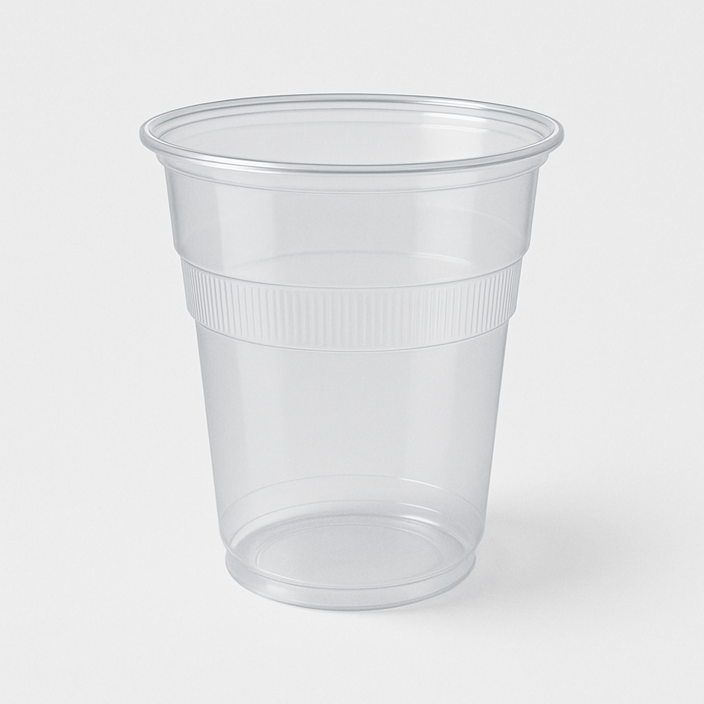 25 x Clear Plastic Juice Tumblers 250ml Reusable Strong Cups for Parties BBQs