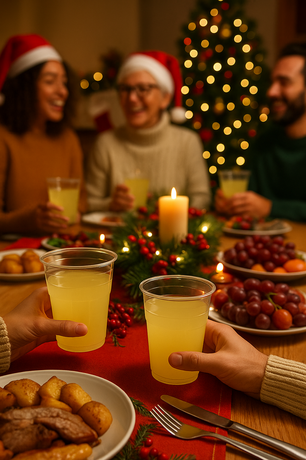 25 x Plastic Juice Tumblers 250ml Clear Reusable Cups Strong Durable Drinkware