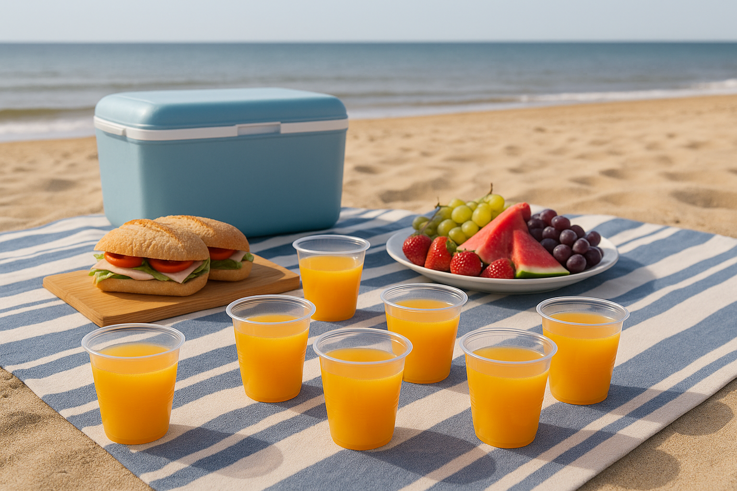 25 x Clear Plastic Juice Tumblers 250ml Reusable Strong Cups for Parties BBQs