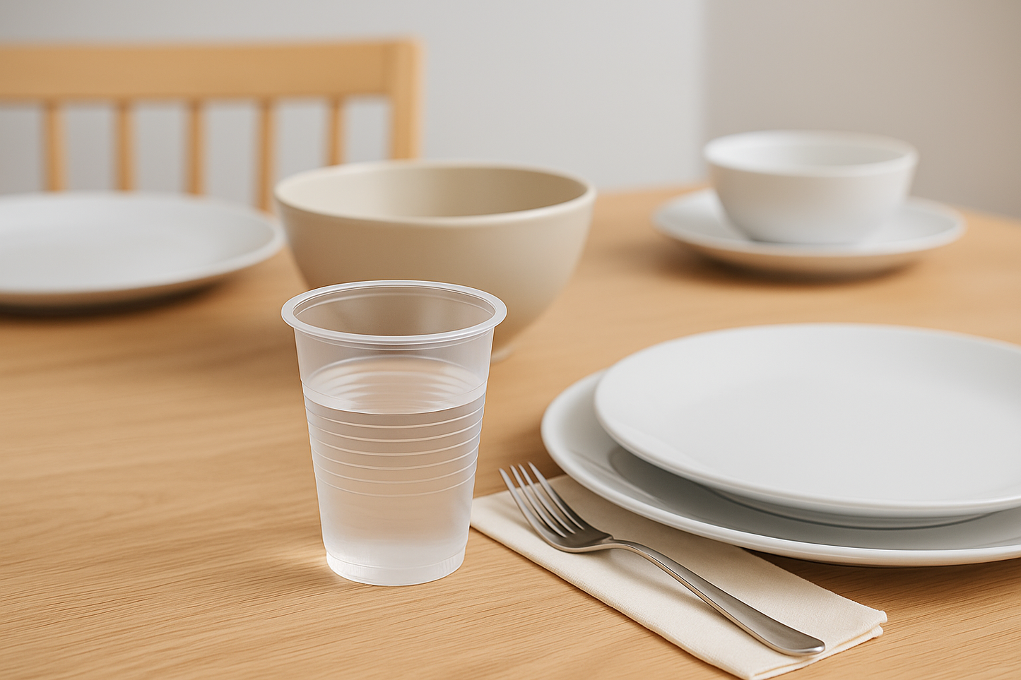 100 x Clear Plastic Cups 180ml/6oz Reusable Disposable Party Drink Glasses