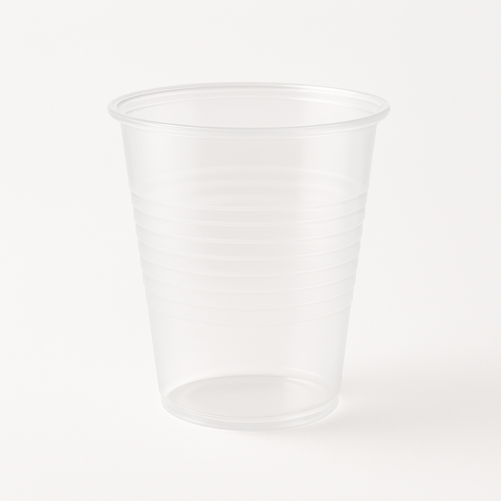 100 x Clear Plastic Cups 180ml/6oz Reusable Disposable Party Drink Glasses
