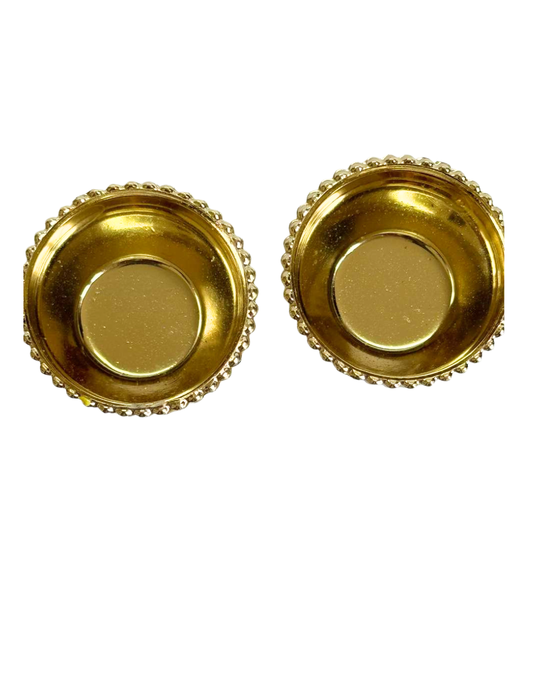 C&S Homestore Acrylic Flower Designer Pooja Thali Set with 2 Small Katoris – Gold Plated 8 Inch Diwali Puja Thali for Home Décor, Aarti, Gifting & Festivals