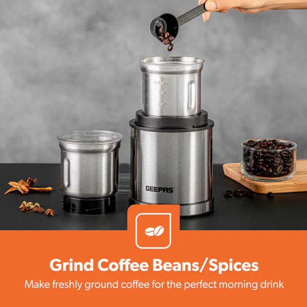 Geepas Multifunctional Wet & Dry Grinder and Coffee Mill - 200W