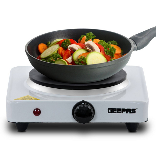 Geepas 1000W Single Electric Hot Plate - Tabletop Cooker