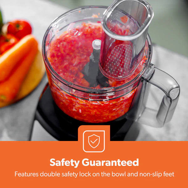 Geepas 6-In-1 Multi-Functional Food Processor, Blender and Grinder - 1200W