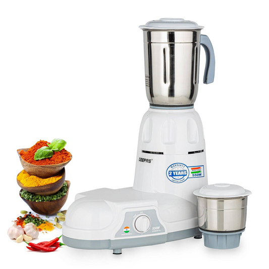 Geepas Indian Mixer Wet and Dry Grinder - Versatile Blender for Spice Mixing