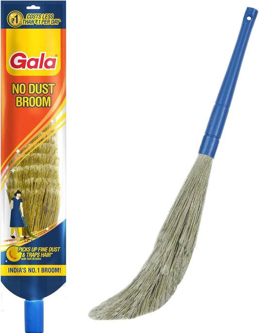 Traditional Indian Floor Dust Broom Jhaadu/Jhadoo – Natural Grass Home Cleaning Brush for Daily Sweeping – Broom for Floors & Corners