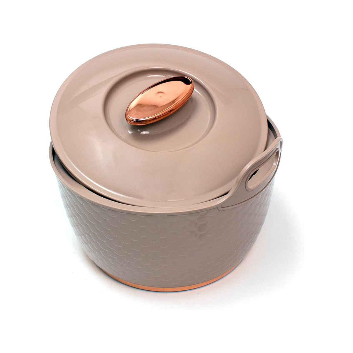 Asian Majestic Gold Stainless Steel Insulated Hotpot – 2500ML, 3500ML, 5000ML (Rose)