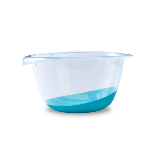 Whitefurze Premium Plastic Mixing Bowl - Blue Teal, 6L