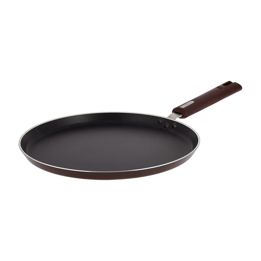 Nirlep by Bajaj Electricals Selec+ J Class Non-Stick Flat Tawa, Maroon – 29 cm