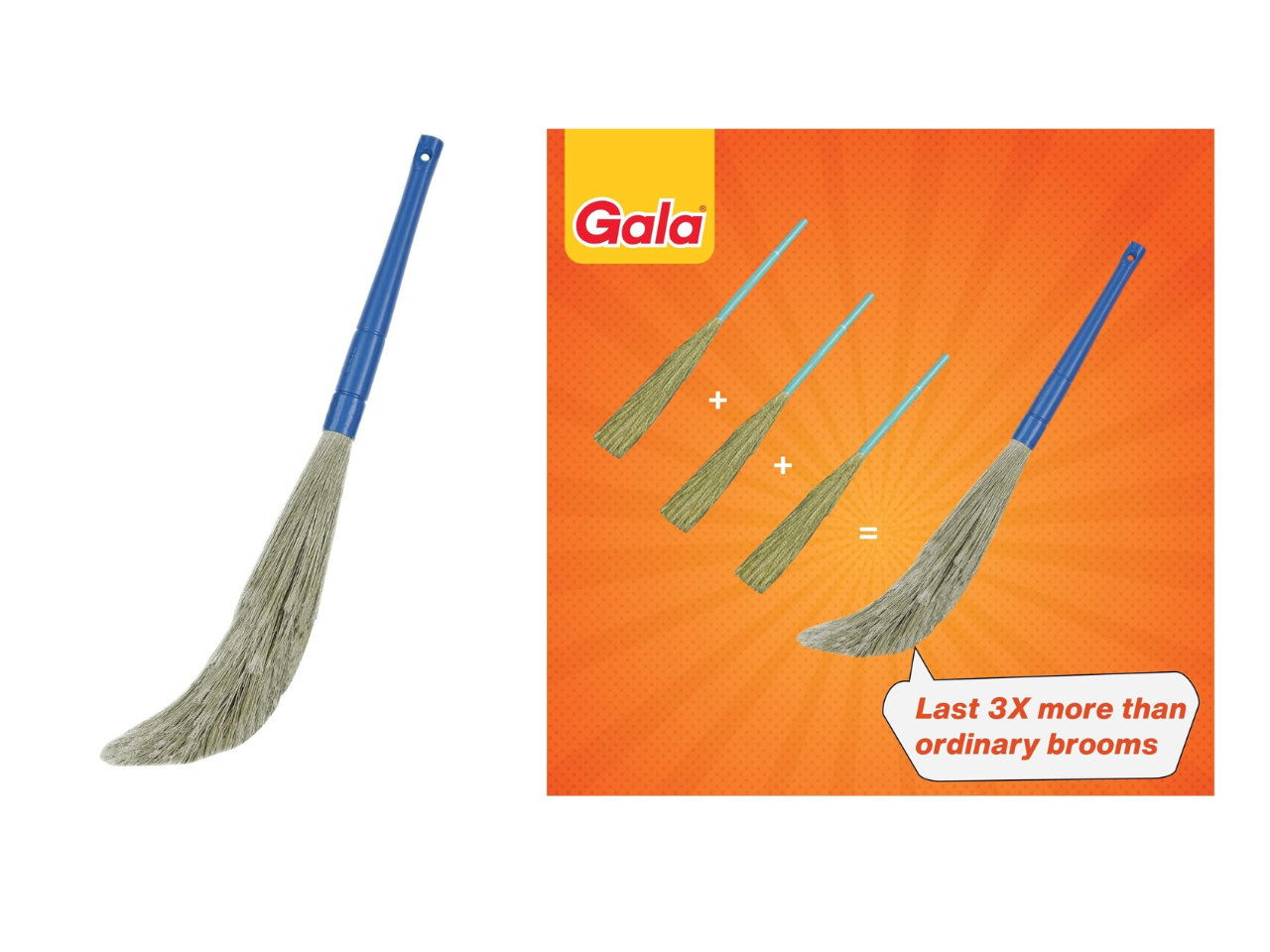 Traditional Indian Floor Dust Broom Jhaadu/Jhadoo – Natural Grass Home Cleaning Brush for Daily Sweeping – Broom for Floors & Corners