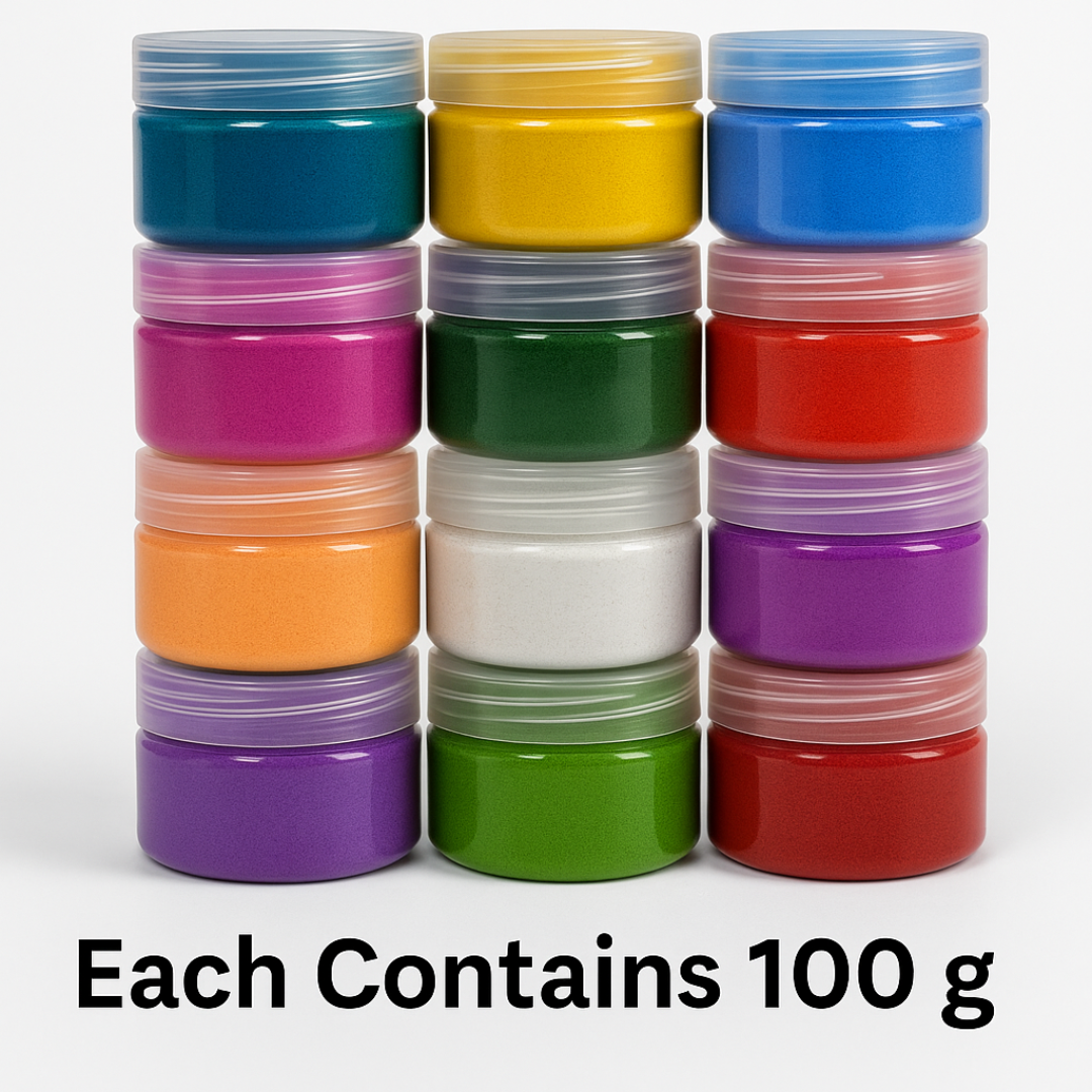 Festival Rangoli Powder Kit 12 Colours 100g Each for Diwali Puja Home Decor
