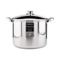 Steelex Stainless Steel Stockpot with Ceramic Coating and Induction Base - Available in 4 Sizes