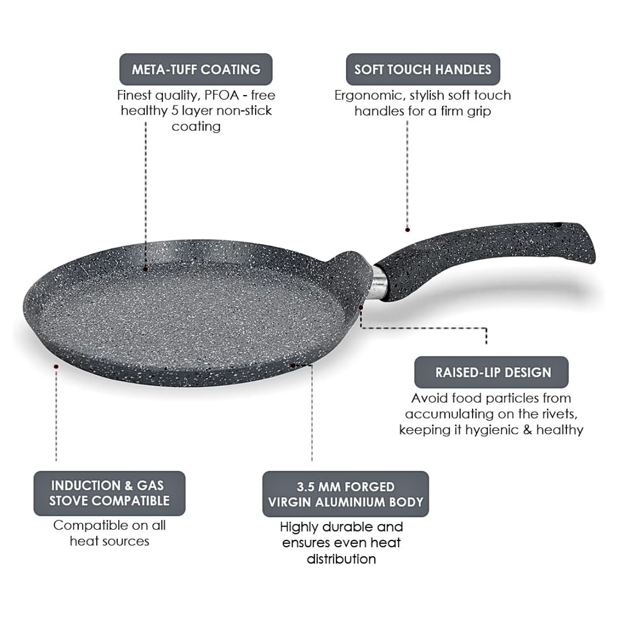 Wonderchef Granite Dosa Tawa – 24cm