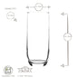 LAV Sude Glasses - Set of 3 - Available in 315ml Tumblers, 315ml Highballs, & 415ml Highballs