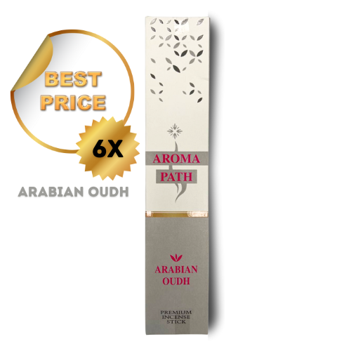 Aroma Path Pack of 6 Incense Sticks/Agarbati Arabian Oudh