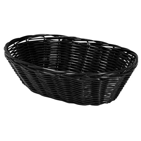Poly Rattan Basket Oval 23 cm / 9" Black