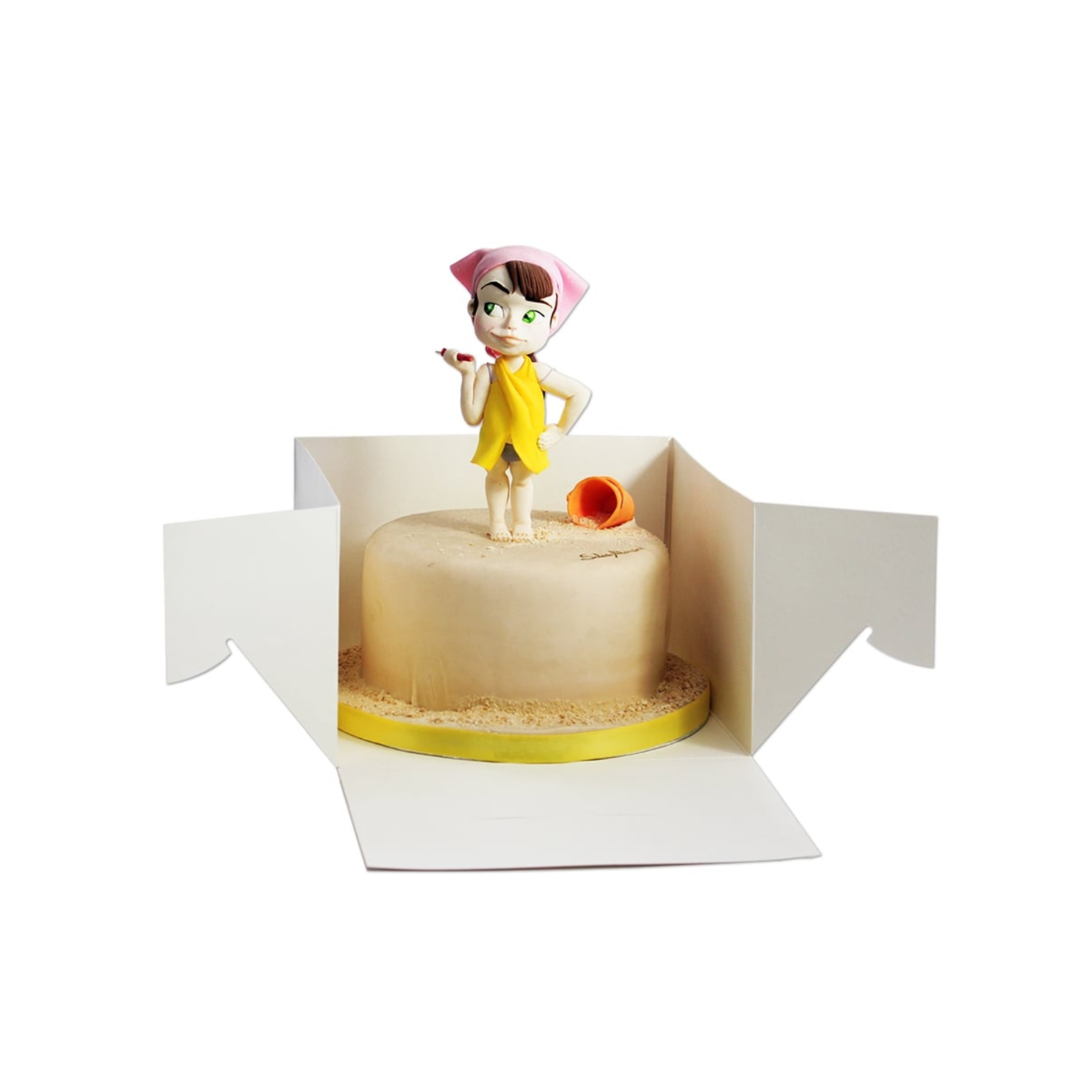 White 12" Cake Box- Lid & Base