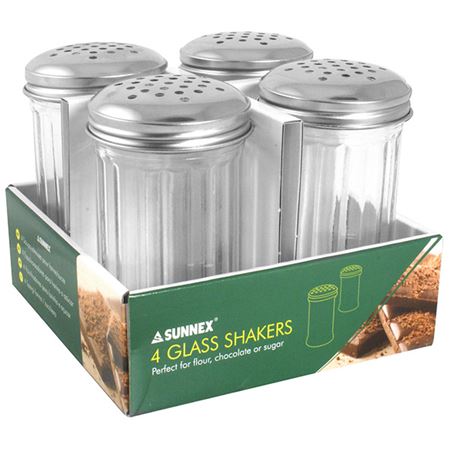 Large Glass Shakers 4 Pack 700ml