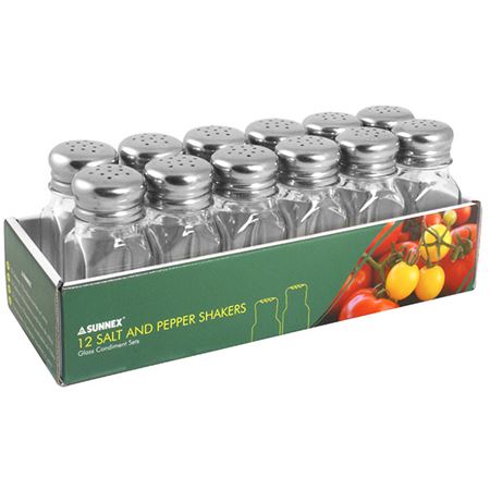 Square Salt Pepper 12 Pack200ml / 7fl.oz