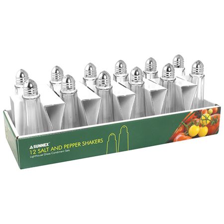 Lighthouse pack of 12 - 6 Pepper 6 Salt