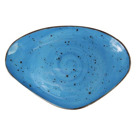 Orion "Elements" Rustic Shaped Plate- Ocean Mist 36X23.5cm