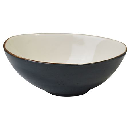 Orion "Elements"Rustic Shaped Bowl- Slate Grey