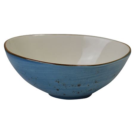 Orion "Elements"Rustic Shaped Bowl- Ocean Mist