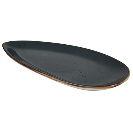 Orion "Elements" Leaf Shaped Plate- Slate Grey