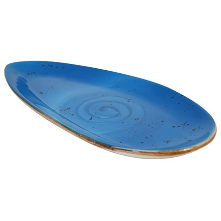 Orion "Elements" Leaf Shaped Plate- Ocean Mist