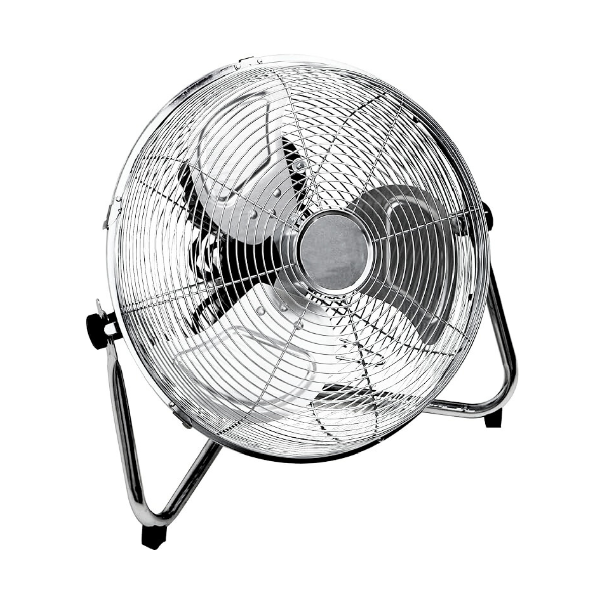 Elpine Chrome High-Velocity Industrial Floor Fan - 3 Speed, Free Standing