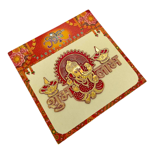 Diwali Decorations Ganesh Shubh Laabh Religious Stickers