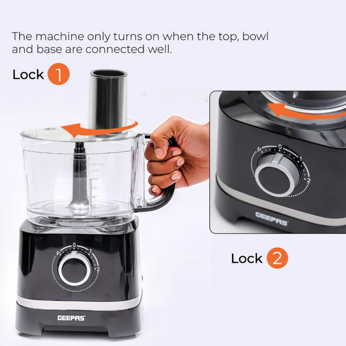 Geepas 10-In-1 Multifunctional Food Processor, Juicer, Mixer and Blender