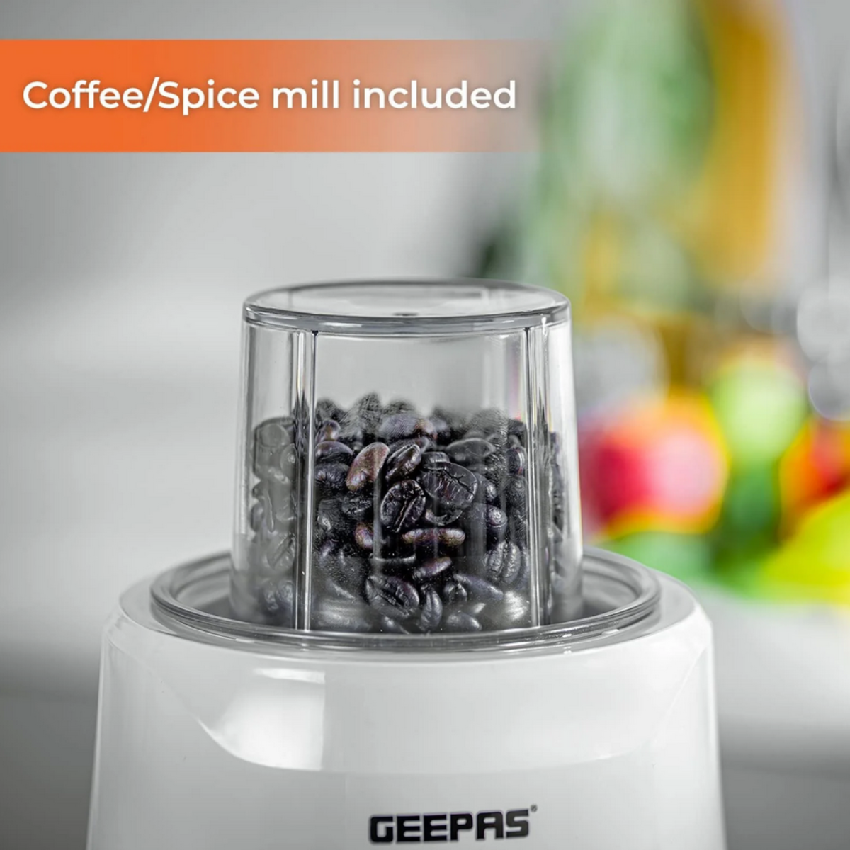 Geepas 2-Speed Black Smoothie Maker Jug Blender 500W