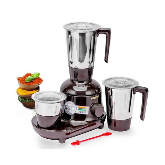 Geepas 3-in-1 Heavy-Duty Wet and Dry Mixer Grinder 750W