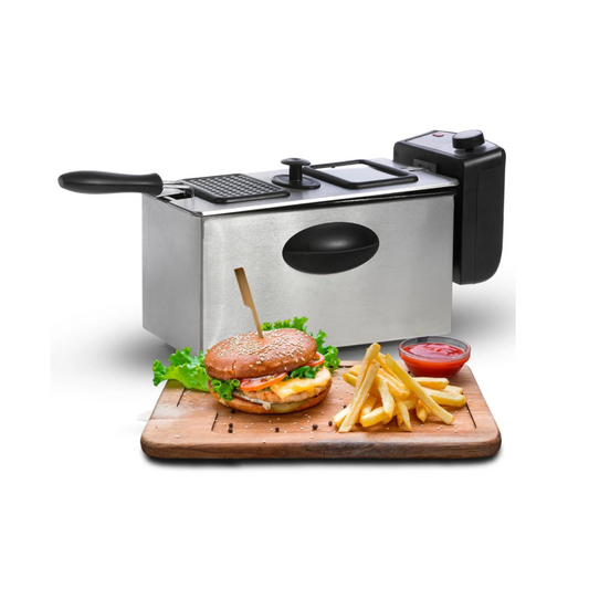 Geepas 3L Stainless Steel Deep Fat Fryer With Viewing Window