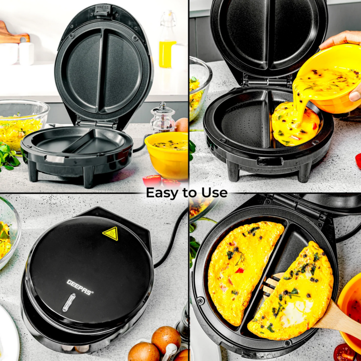 Geepas Two-Slice Omelette Maker