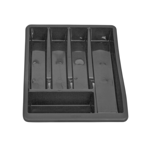 Whitefurze Cutlery Plastic Kitchen Organizers - Gray