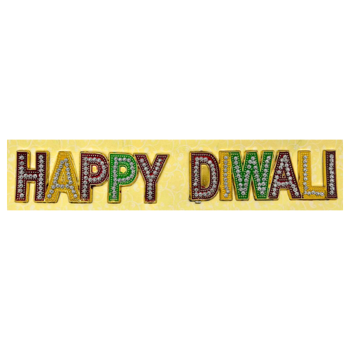 Diwali Decorations 'Happy Diwali' Religious Sticker/Banner