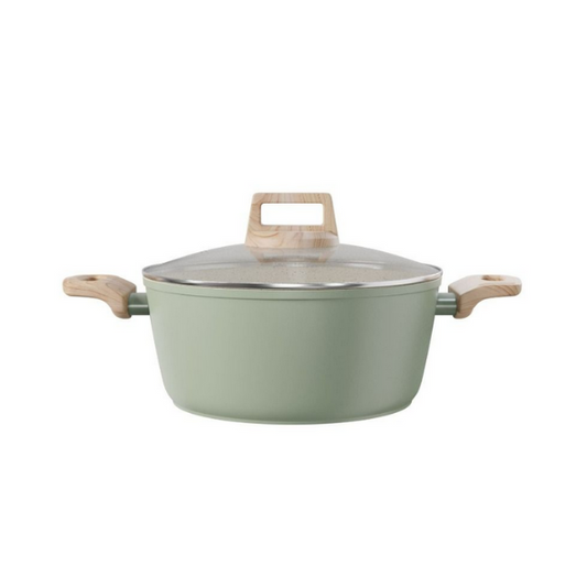 Jomafe Jade Stone Non-Stick Ceramic Casserole with Lid - 24cm