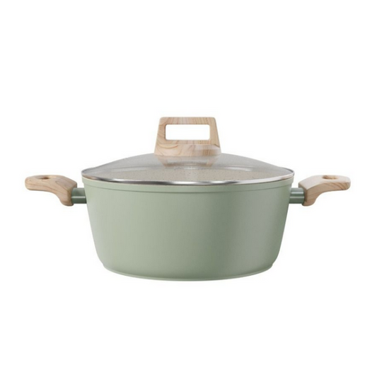 Jomafe Jade Stone Non-Stick Ceramic Casserole with Lid - 28cm