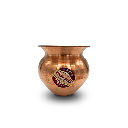 Lightweight Pure Ayurvedic Copper Lota for Health, Festivals, Puja, and Religious Ceremonies