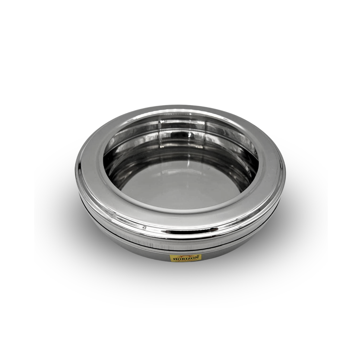 Stainless Steel Masala Dabba with see through lid 21cm