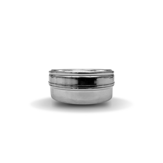 Stainless Steel Masala Dabba with see through lid 9.5cm