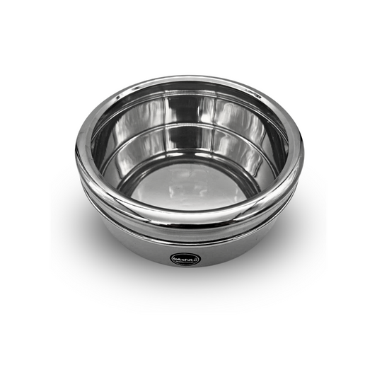 Medium Masala Dabba - Stainless Steel Spice Box with See-Through Lid (21cm)